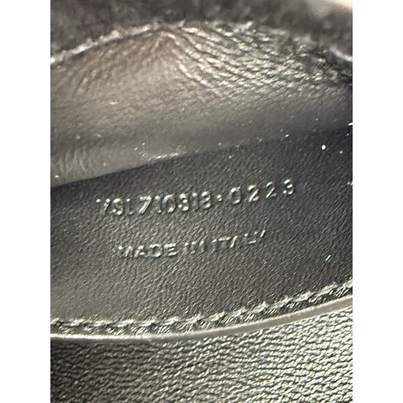 Saint Laurent Le 5 A 7 Mini YSL Women's Shoulder Bag in Black Satin - Picture 9 of 12